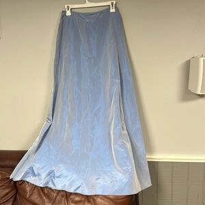 Laundry by Shelli Segal gorgeous fully-lined maxi skirt ice blue shimmery skirt4